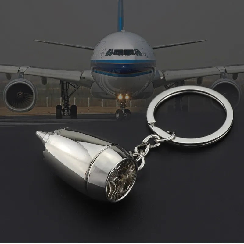 Aviation Keychain Duo Bundle – Remove Before Flight + Mini Jet Engine