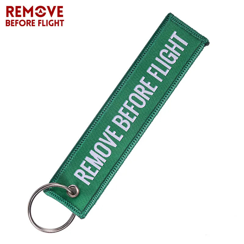 Remove Before Flight Woven Keychain – Aviation Tag for Pilots & Aircraft Enthusiasts