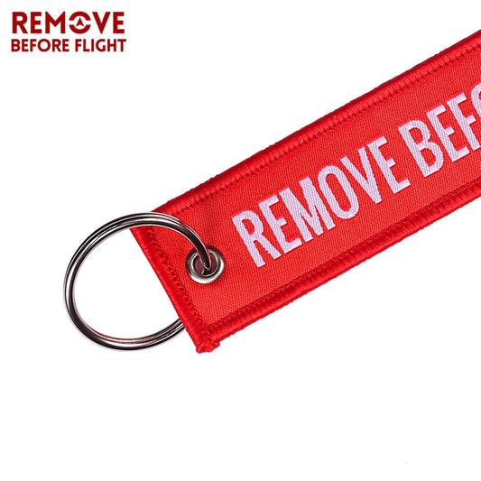 Remove Before Flight Woven Keychain – Aviation Tag for Pilots & Aircraft Enthusiasts