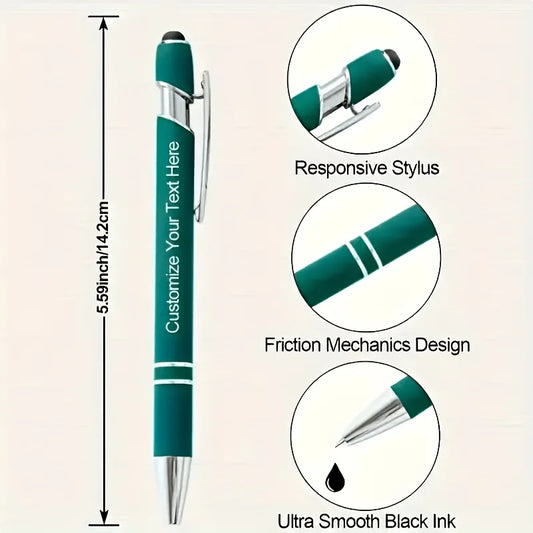 20 Sets Customizable Metal Ballpoint Pens with Pen Bags – Custom Logo Promotional Gift Set