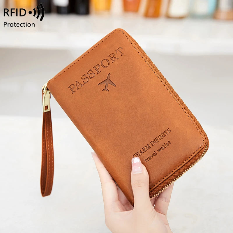Ultimate Travel Security Bundle – RFID Passport Holder + Travel Neck Wallet
