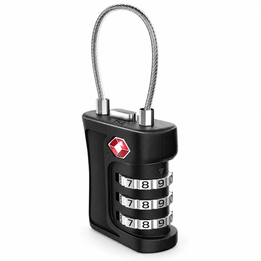 Mini TSA Combination Luggage Lock for Travel Suitcases, Backpacks &amp; Carry-On Bags