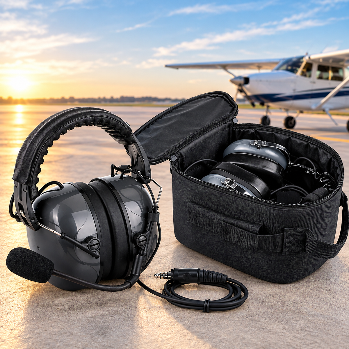 Aviation Headset & Pilot Headset Bag Bundle