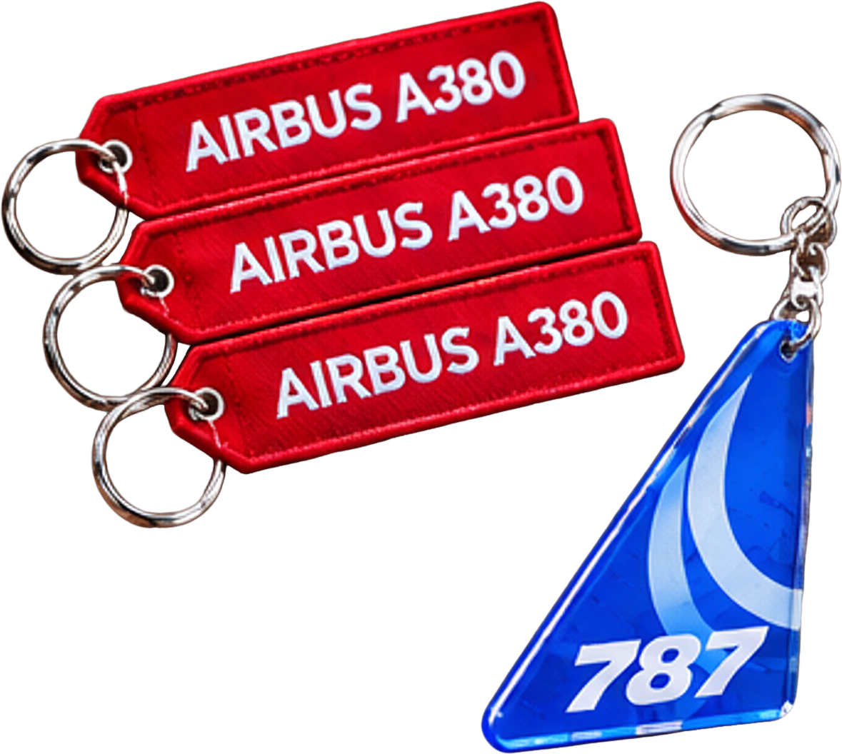 Aviation Travel & Collector Bundle – TSA Luggage Lock, A380 Keychain & Acrylic Aircraft Tail