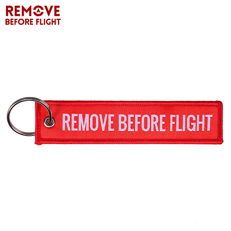 Remove Before Flight Woven Keychain – Aviation Tag for Pilots &amp; Aircraft Enthusiasts