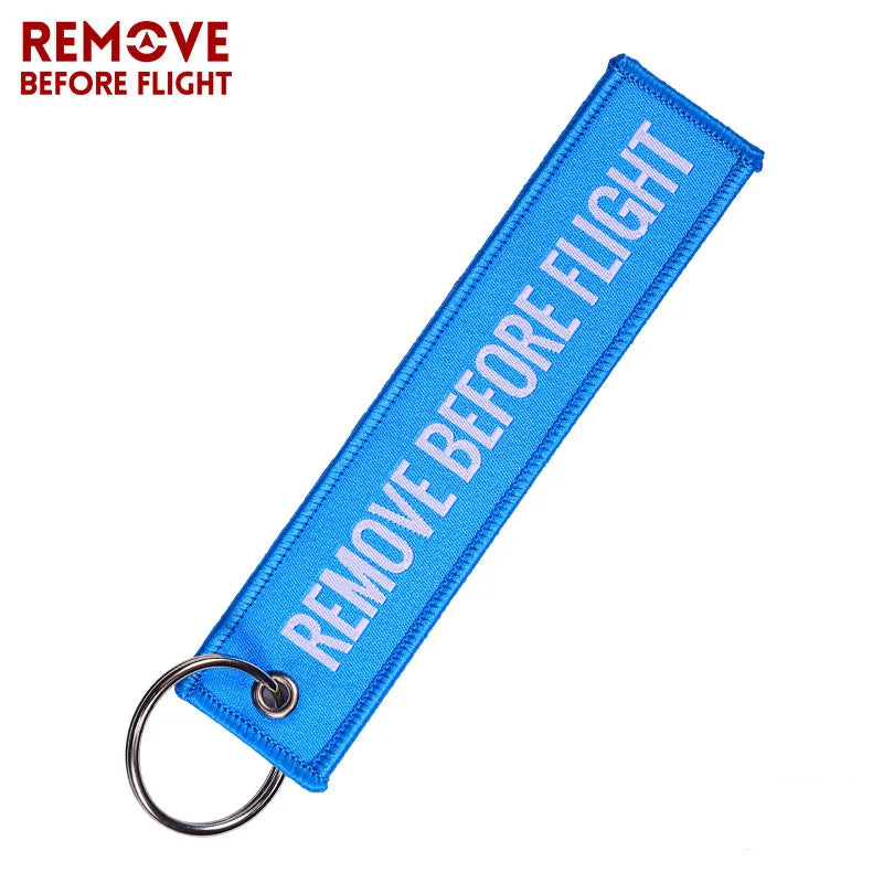 Remove Before Flight Woven Keychain – Aviation Tag for Pilots &amp; Aircraft Enthusiasts