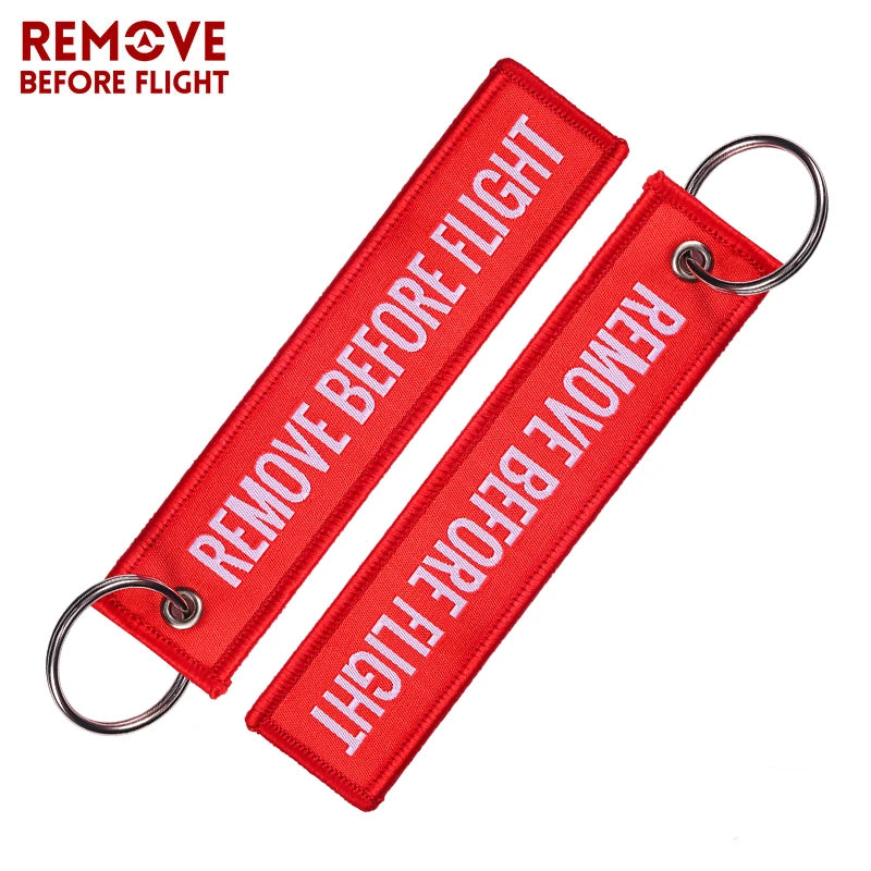 Remove Before Flight Woven Keychain – Aviation Tag for Pilots &amp; Aircraft Enthusiasts