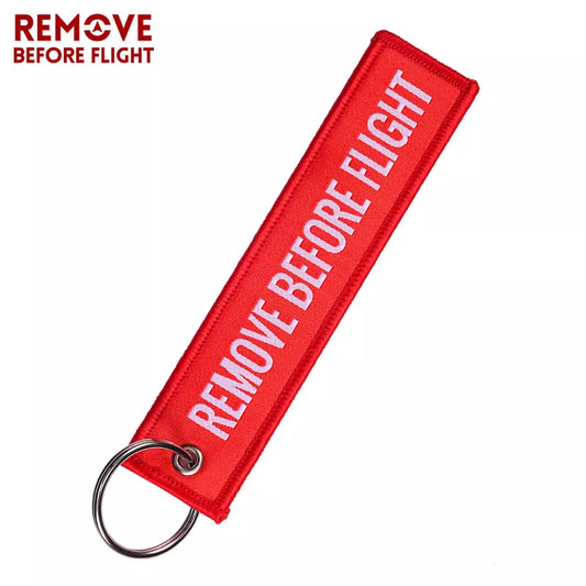 Remove Before Flight Woven Keychain – Aviation Tag for Pilots &amp; Aircraft Enthusiasts