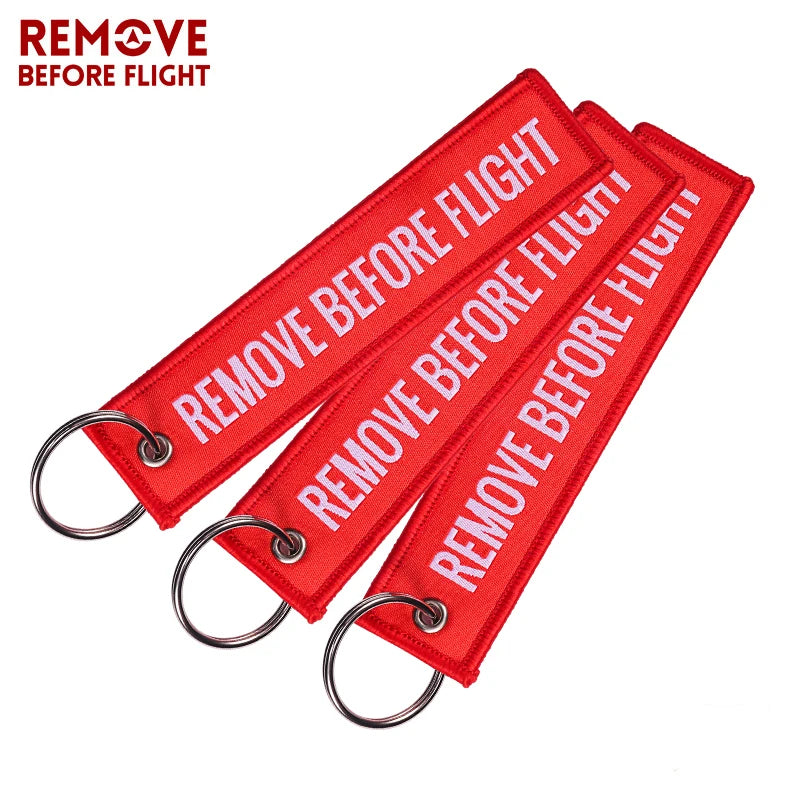 Remove Before Flight Woven Keychain – Aviation Tag for Pilots &amp; Aircraft Enthusiasts