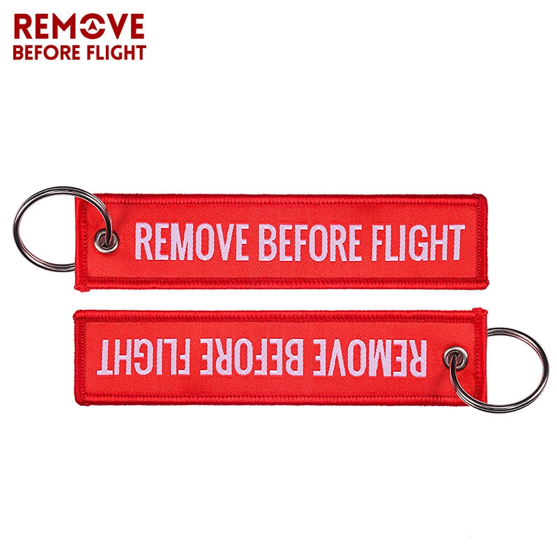 Remove Before Flight Woven Keychain – Aviation Tag for Pilots &amp; Aircraft Enthusiasts