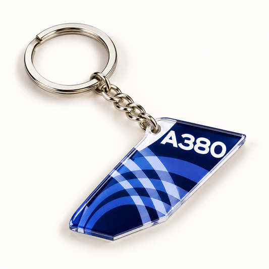 1 Piece Double-Sided Printed Acrylic Airline Pattern Vertical Tail