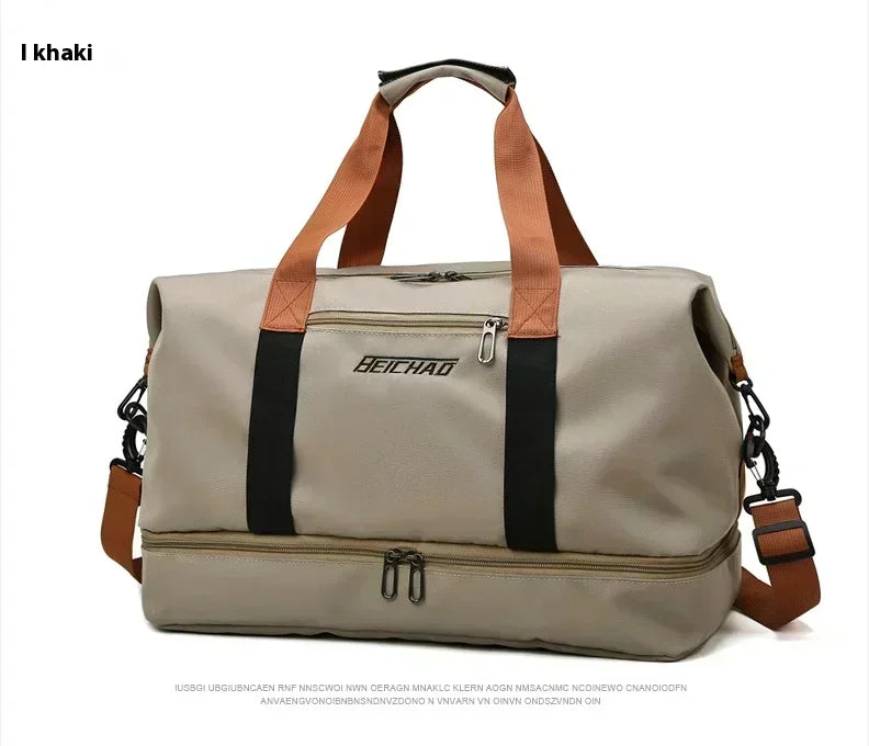 Large Capacity Oxford Travel Gym Bag with Shoulder Strap
