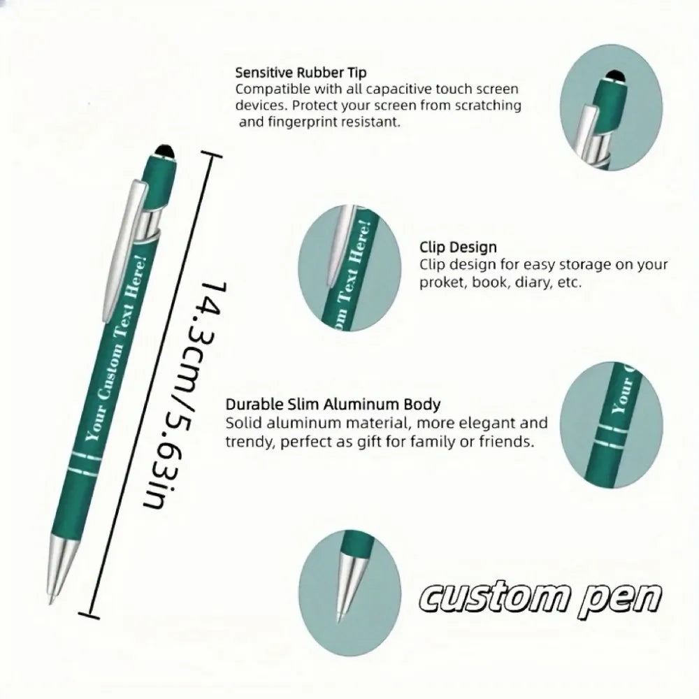 12 Pack Engraved Metal Ballpoint Pens