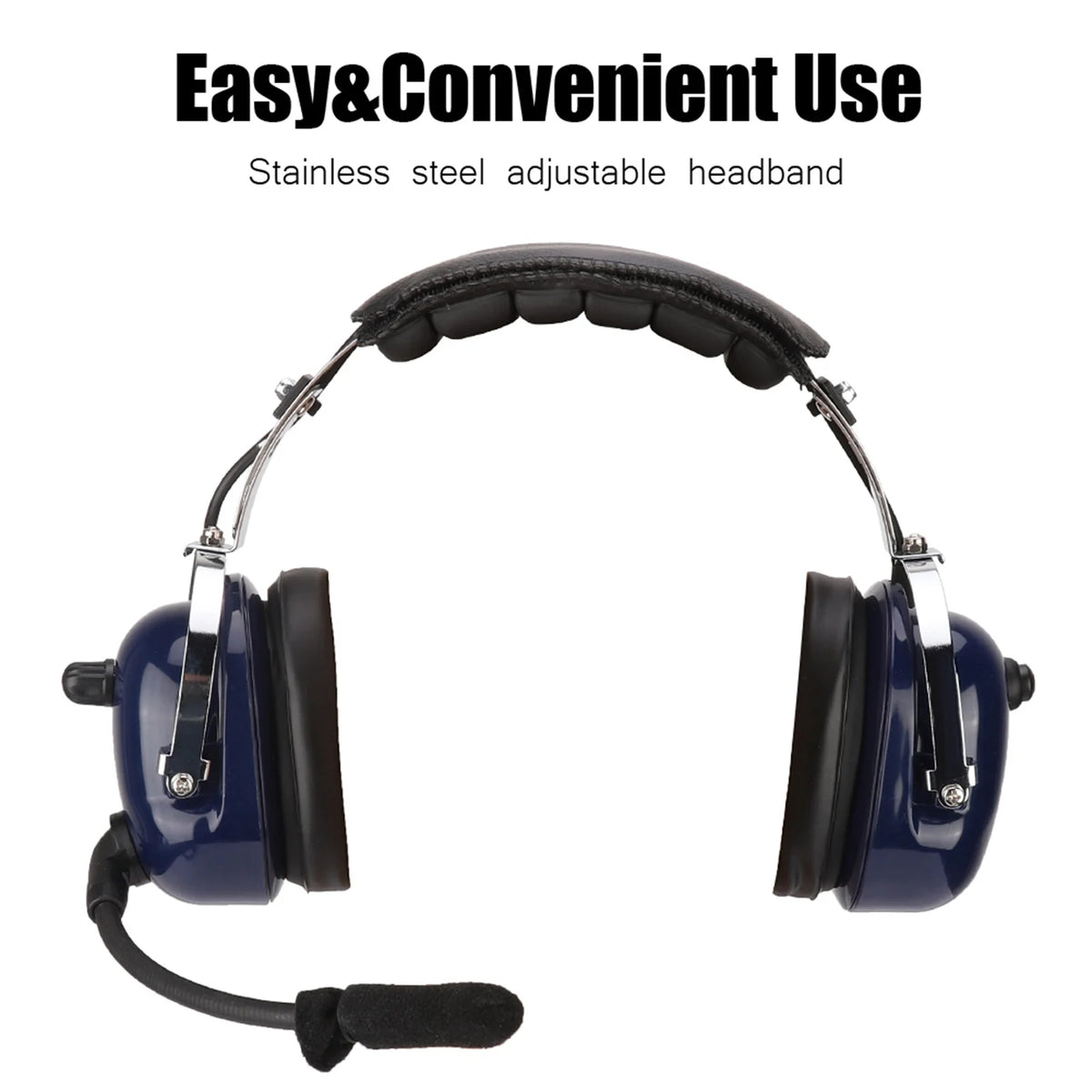General Aviation Headset Dual Plug Headphones
