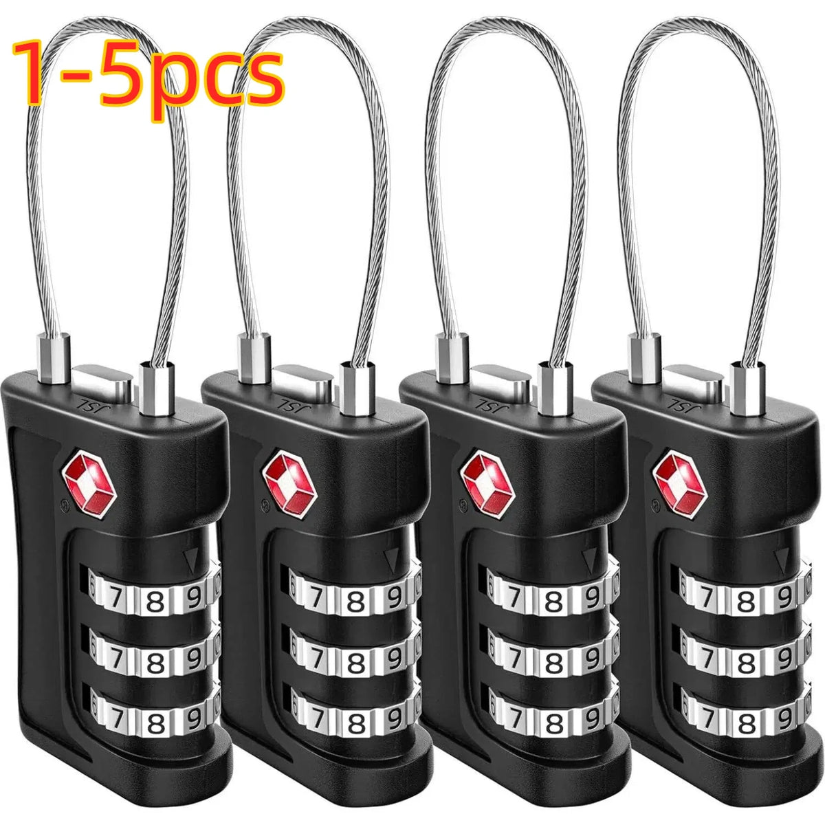 Mini TSA Combination Luggage Lock for Travel Suitcases, Backpacks &amp; Carry-On Bags