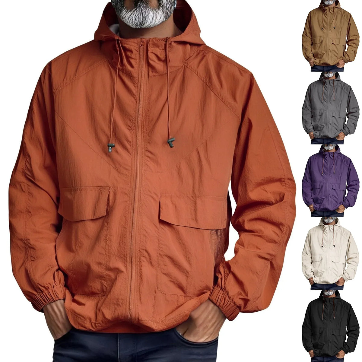 Unisex Lightweight Breathable Outdoor Waterproof Jacket