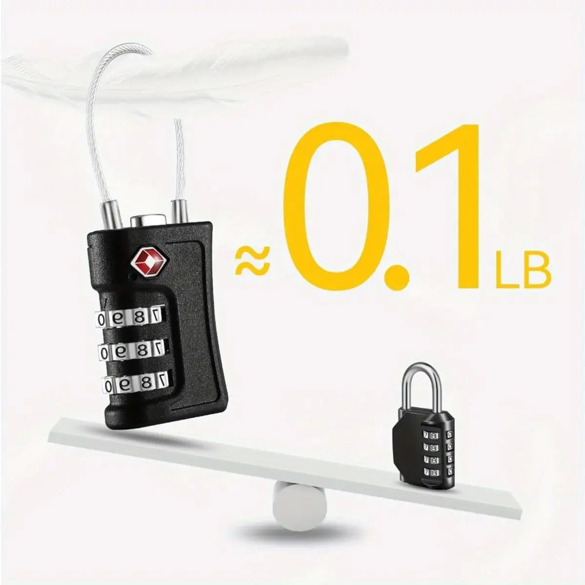 TSA Customs Code Lock for Travel Luggage – 1PC to 5PC Pack