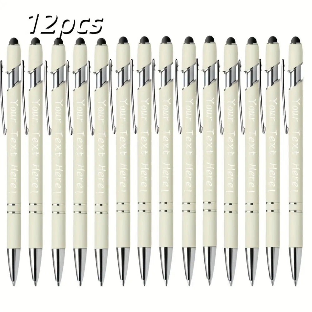 12 Pack Engraved Metal Ballpoint Pens
