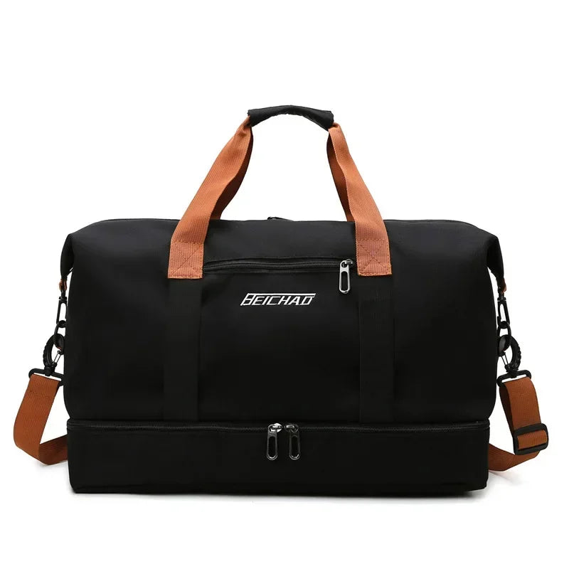 Large Capacity Oxford Travel Gym Bag with Shoulder Strap