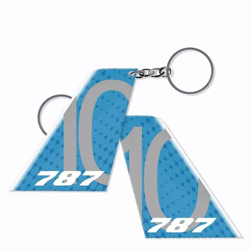 1 Piece Double-Sided Printed Acrylic Airline Pattern Vertical Tail