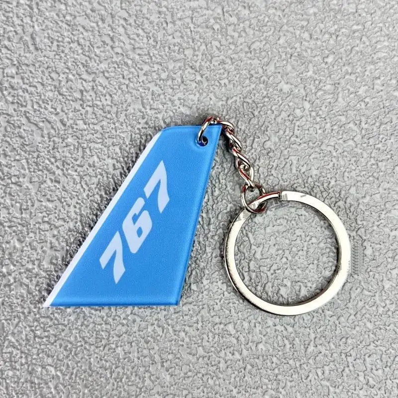 1 Piece Double-Sided Printed Acrylic Airline Pattern Vertical Tail