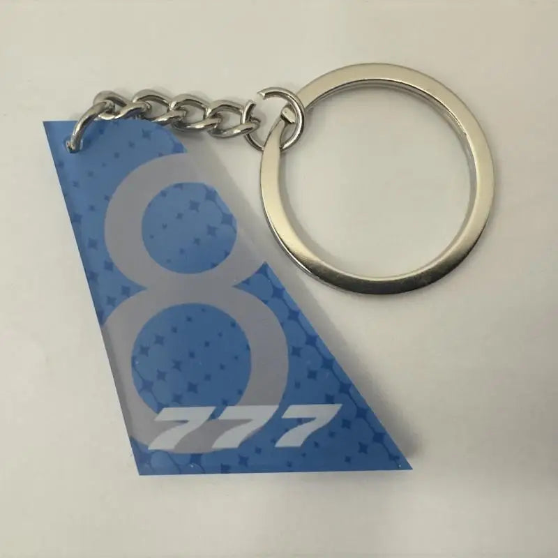 1 Piece Double-Sided Printed Acrylic Airline Pattern Vertical Tail