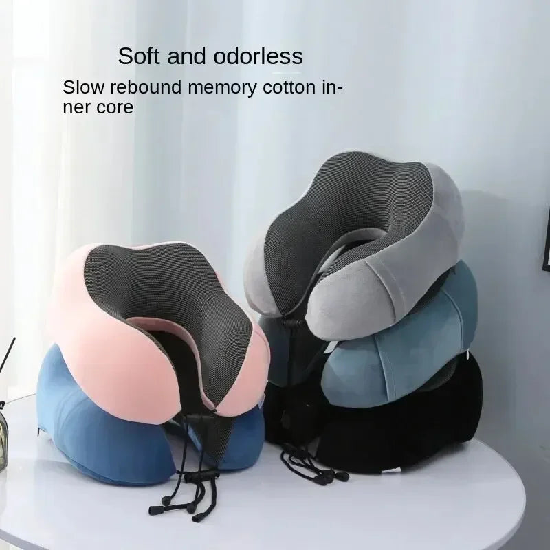 Memory Foam U-Shaped Neck Pillow with Ergonomic Cervical Support