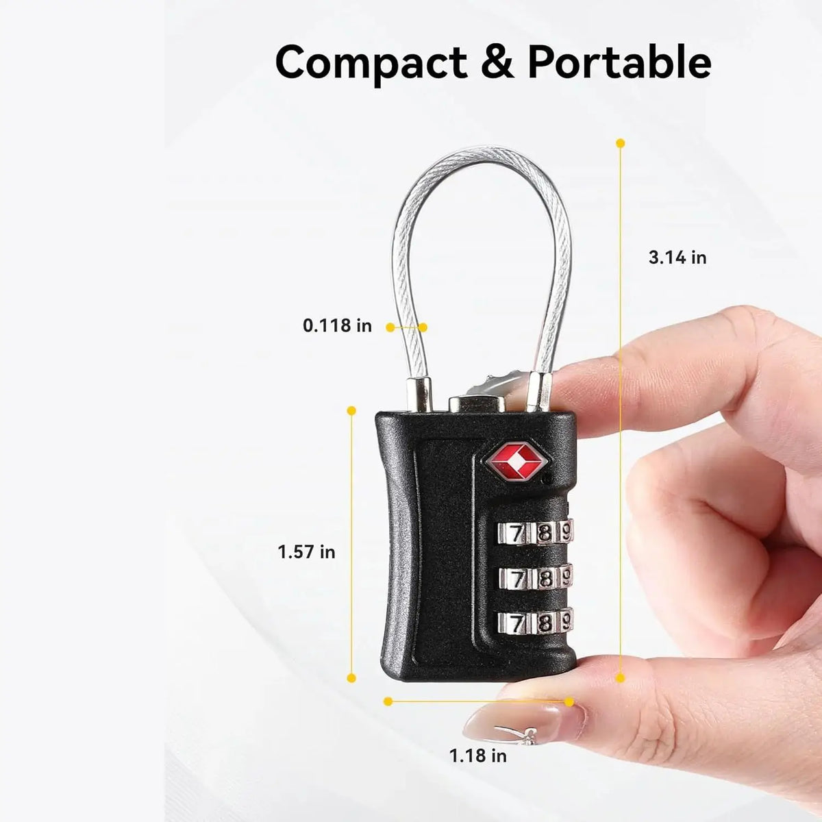 TSA Customs Code Lock for Travel Luggage – 1PC to 5PC Pack