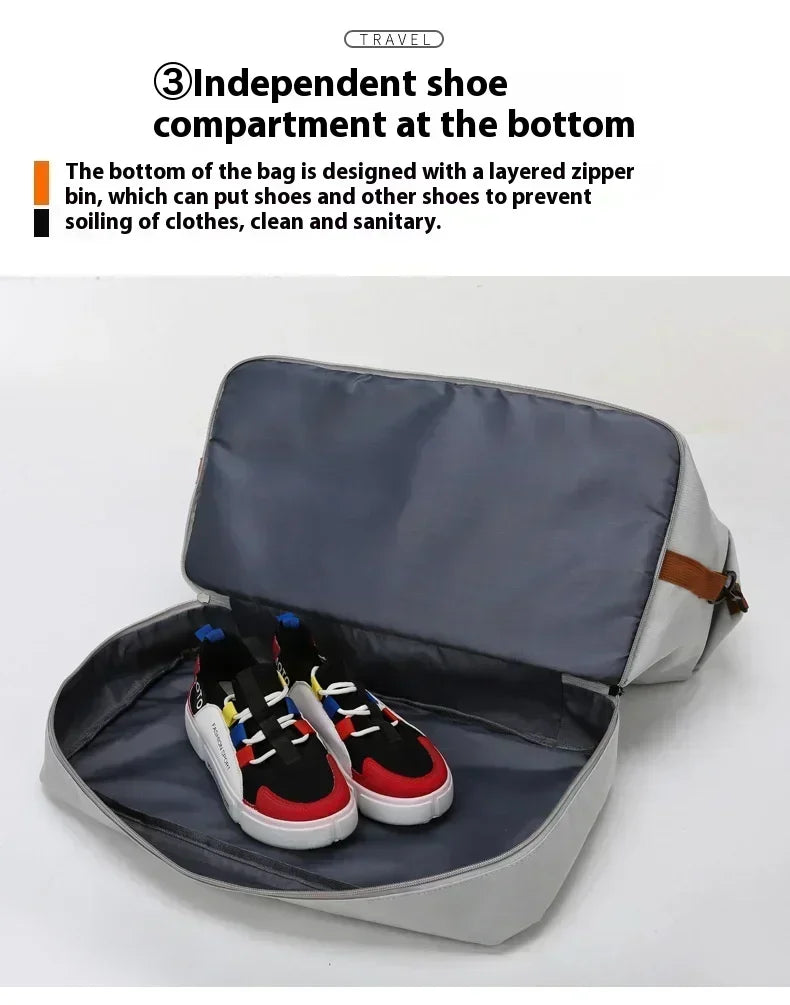 Large Capacity Oxford Travel Gym Bag with Shoulder Strap