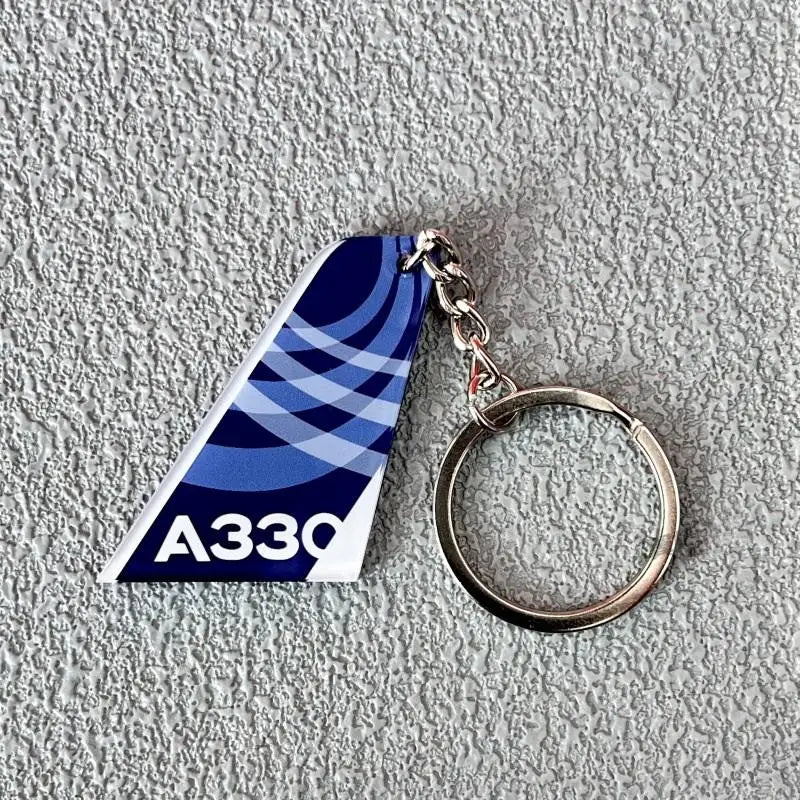 1 Piece Double-Sided Printed Acrylic Airline Pattern Vertical Tail