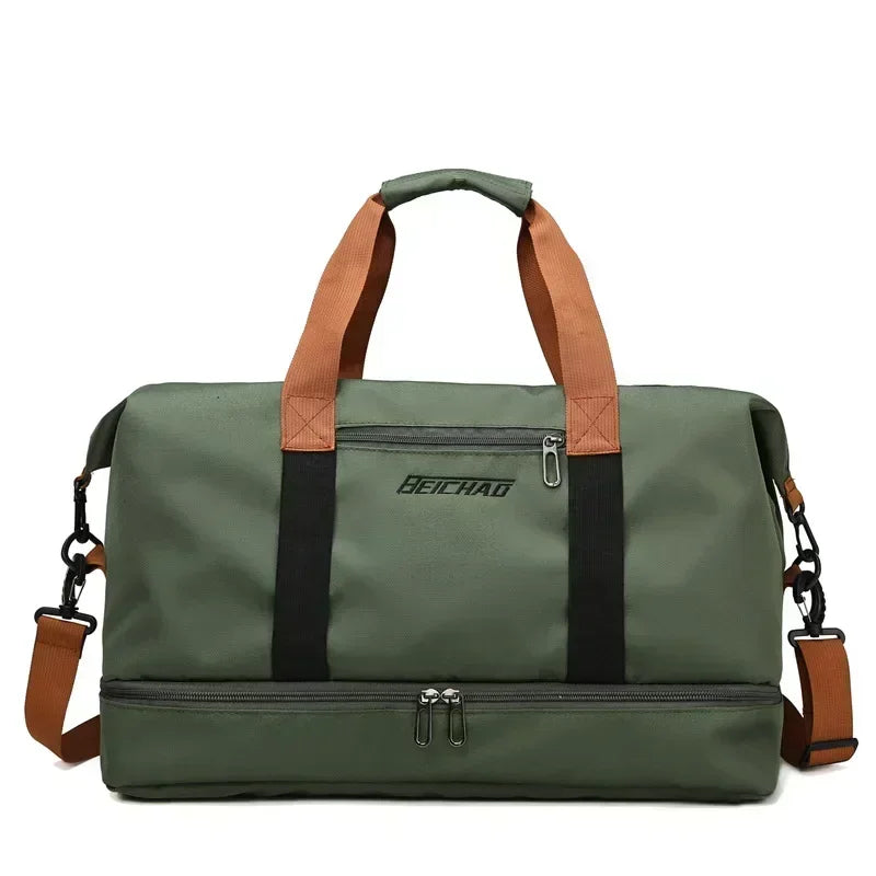 Large Capacity Oxford Travel Gym Bag with Shoulder Strap