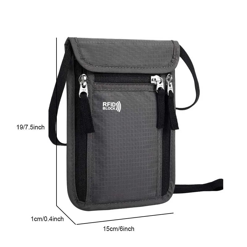 Travel Neck Wallet & Passport Holder – RFID Blocking Family Organizer Pouch
