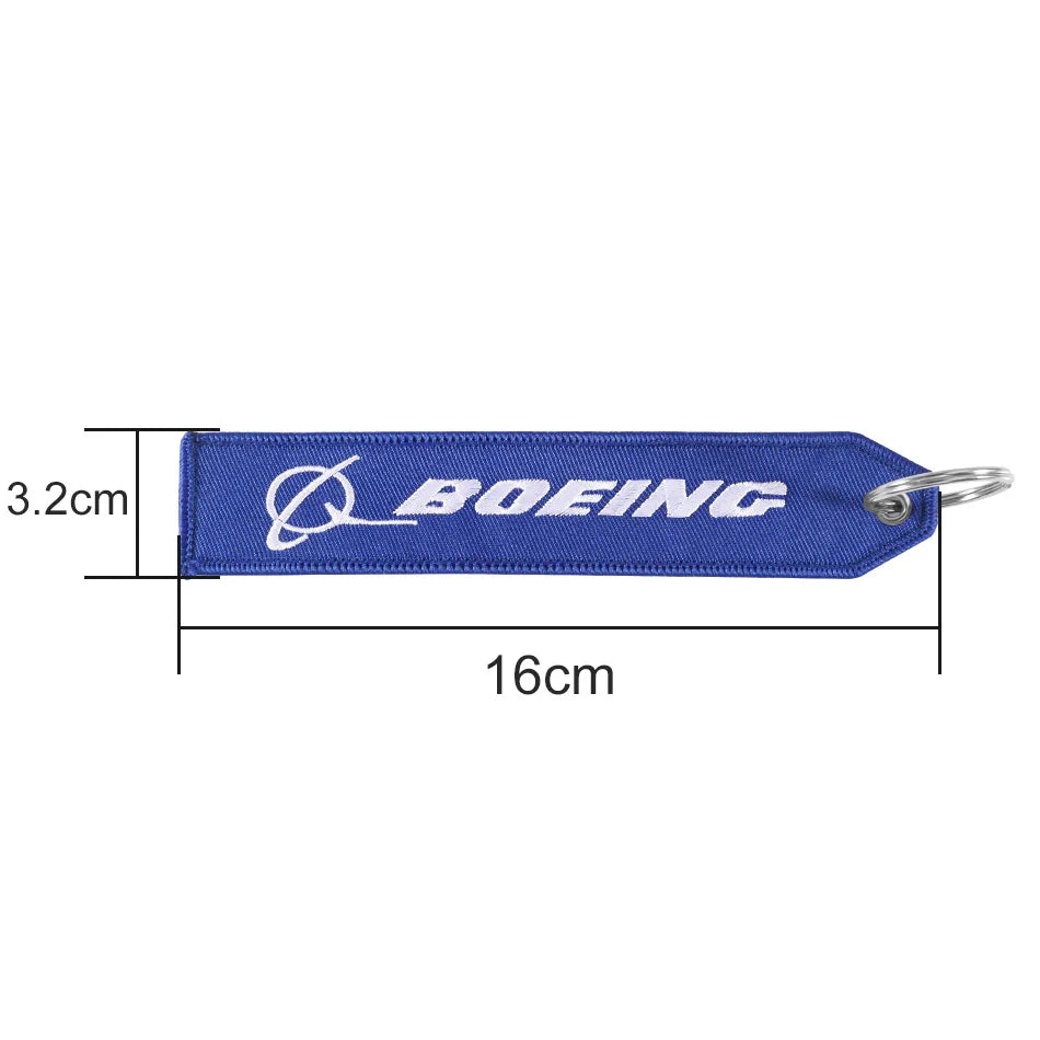 Aviation Keychain – Airbus Boeing Embroidered Keychains