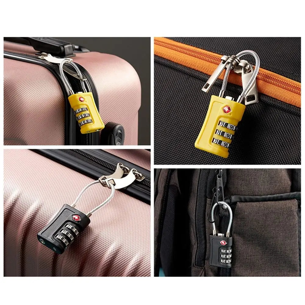 TSA Approved Colorful Combination Luggage Lock – Secure Travel Code Lock for Suitcases and Bags