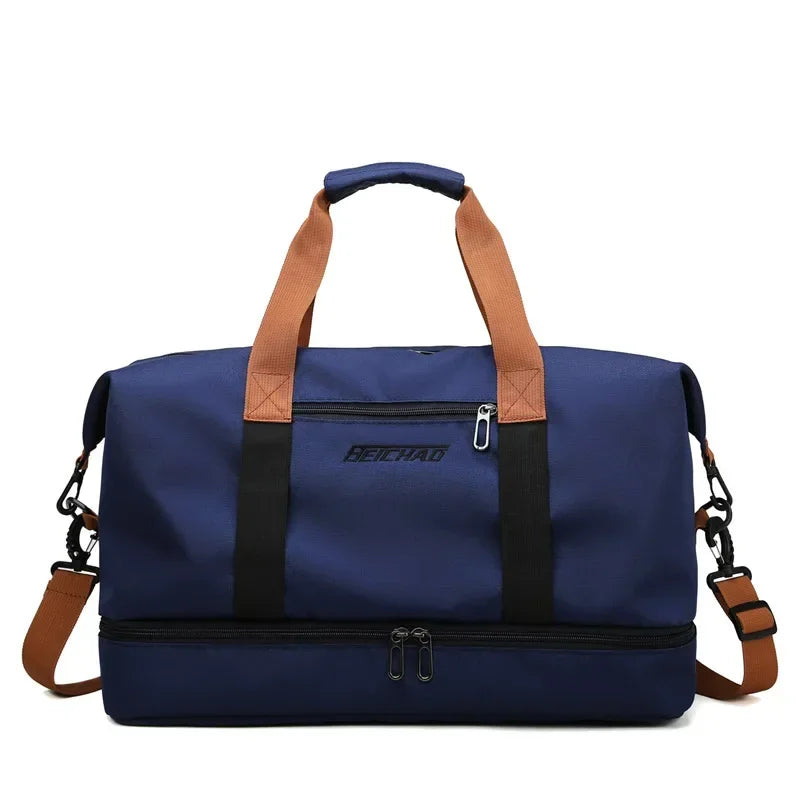 Large Capacity Oxford Travel Gym Bag with Shoulder Strap