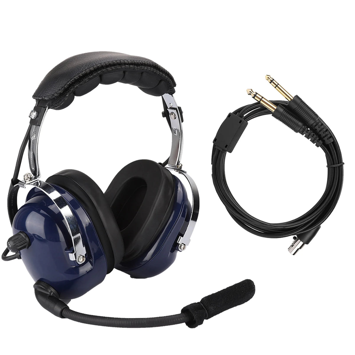 General Aviation Headset Dual Plug Headphones