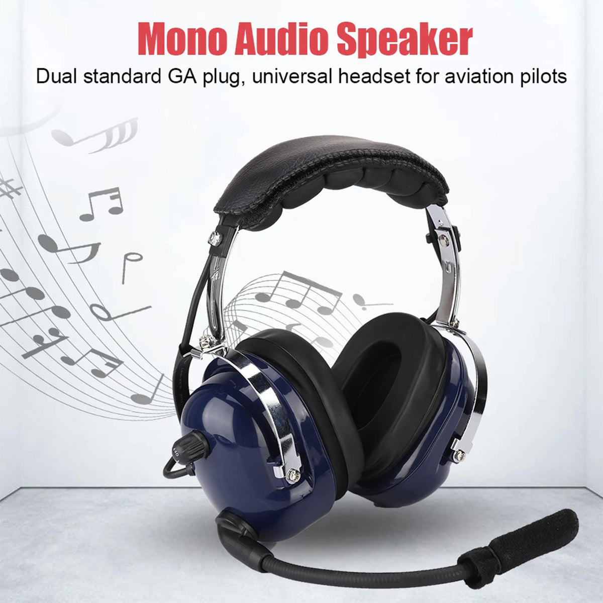 General Aviation Headset Dual Plug Headphones