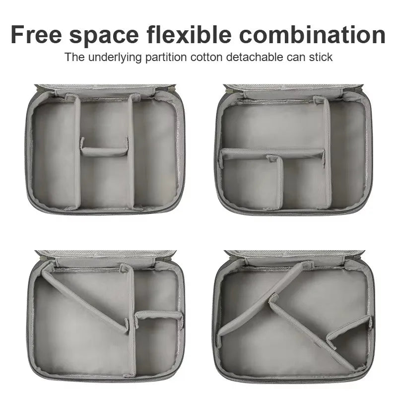 Travel Cable Organizer Bag – Portable Electronics Accessories Storage Case for Chargers, Cables & Gadgets