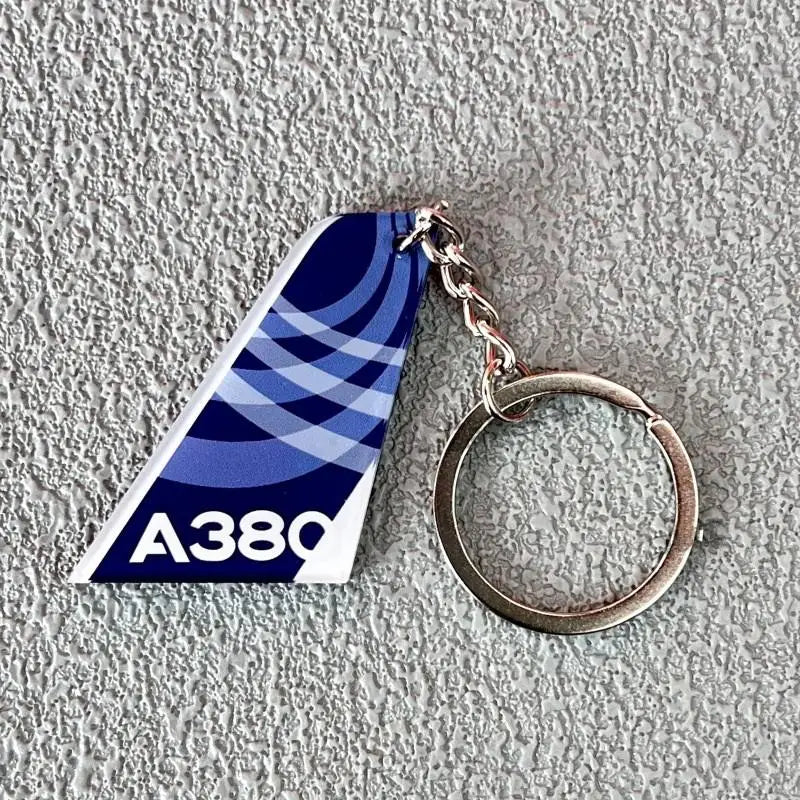 1 Piece Double-Sided Printed Acrylic Airline Pattern Vertical Tail