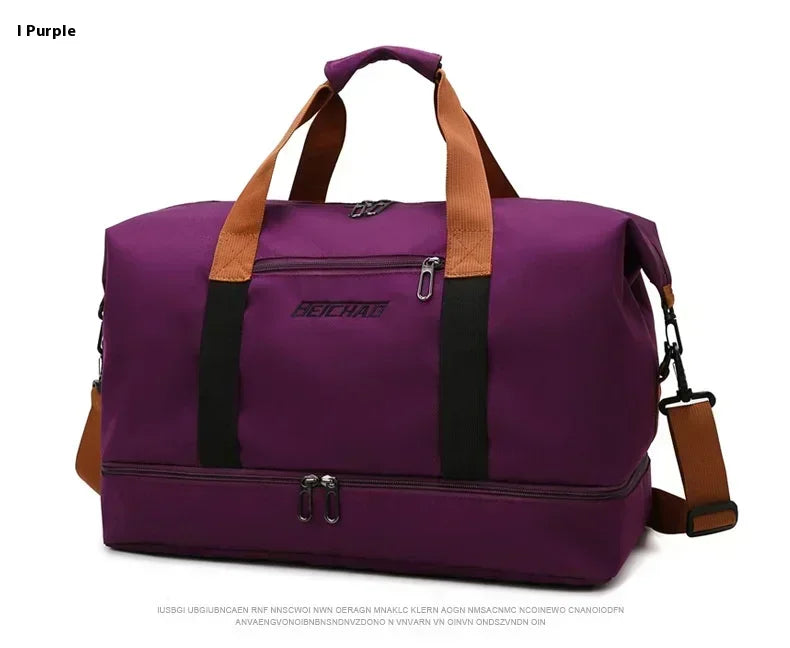 Large Capacity Oxford Travel Gym Bag with Shoulder Strap