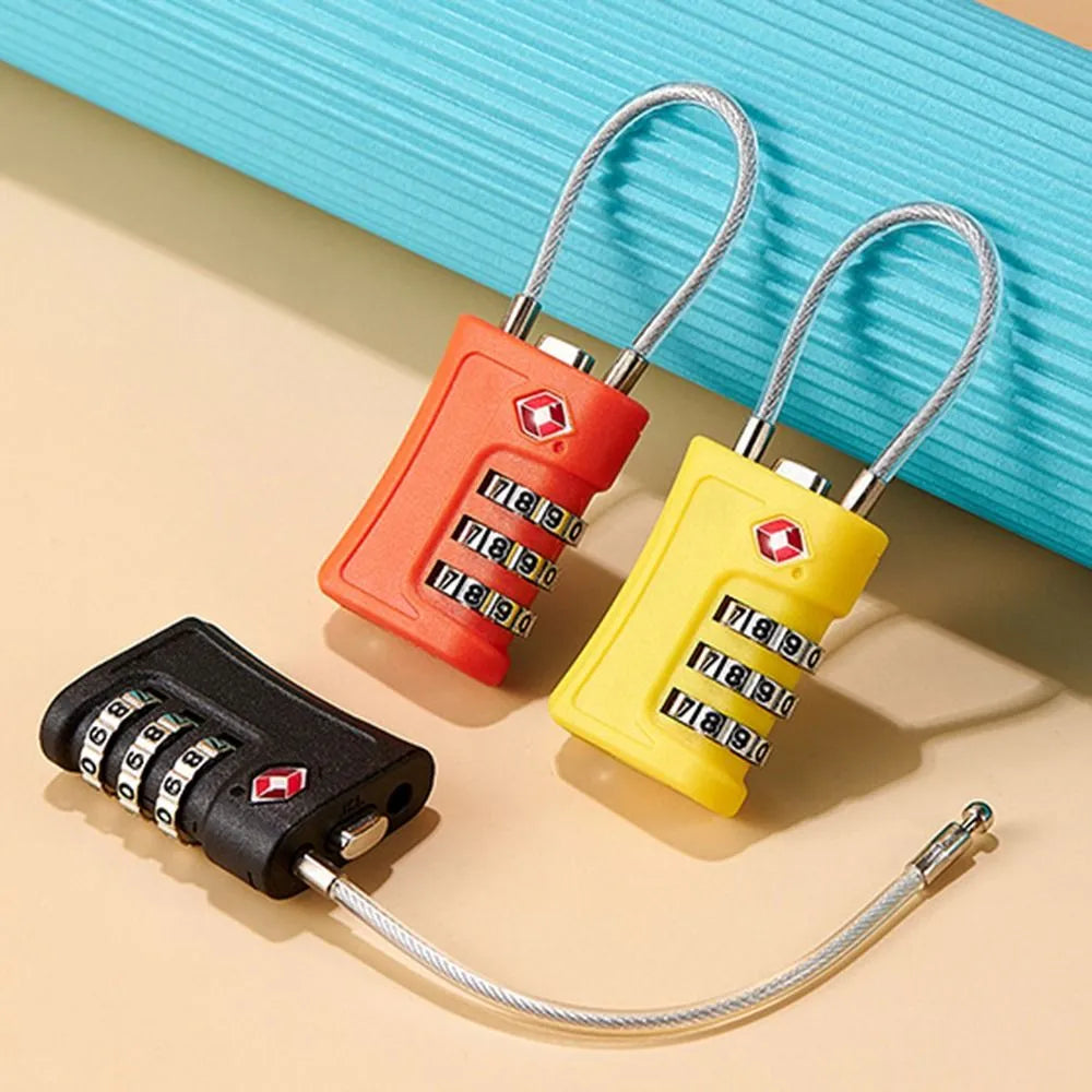TSA Approved Colorful Combination Luggage Lock – Secure Travel Code Lock for Suitcases and Bags