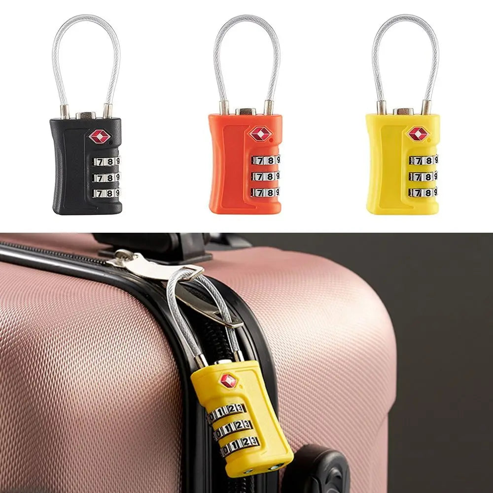 TSA Approved Colorful Combination Luggage Lock – Secure Travel Code Lock for Suitcases and Bags