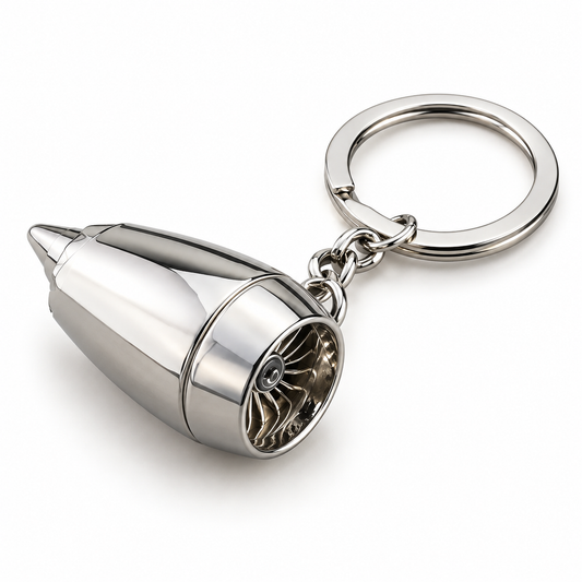 Mini Jet Engine Keychain | Aviation Gift for Pilots, Aircraft Mechanics & Aerospace Lovers